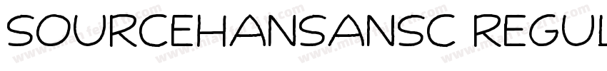 sourcehansansc regular identity h字体转换